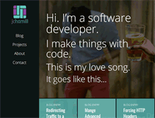 Tablet Screenshot of jchamill.com